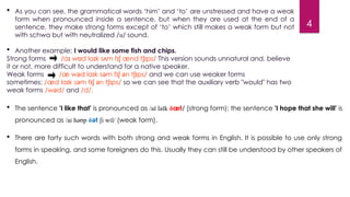 Understanding Weak and Strong Forms in English Phonology: Stress on ...