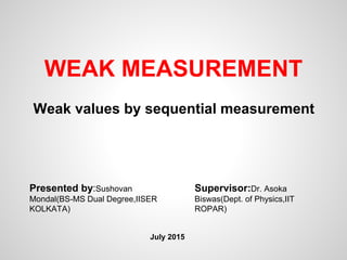 Weak measurement | PPT