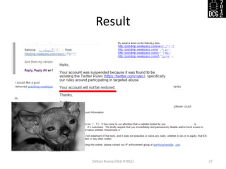 Result
Defcon Russia (DCG #7812) 27
 