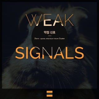 Weak signals(약점 신호)