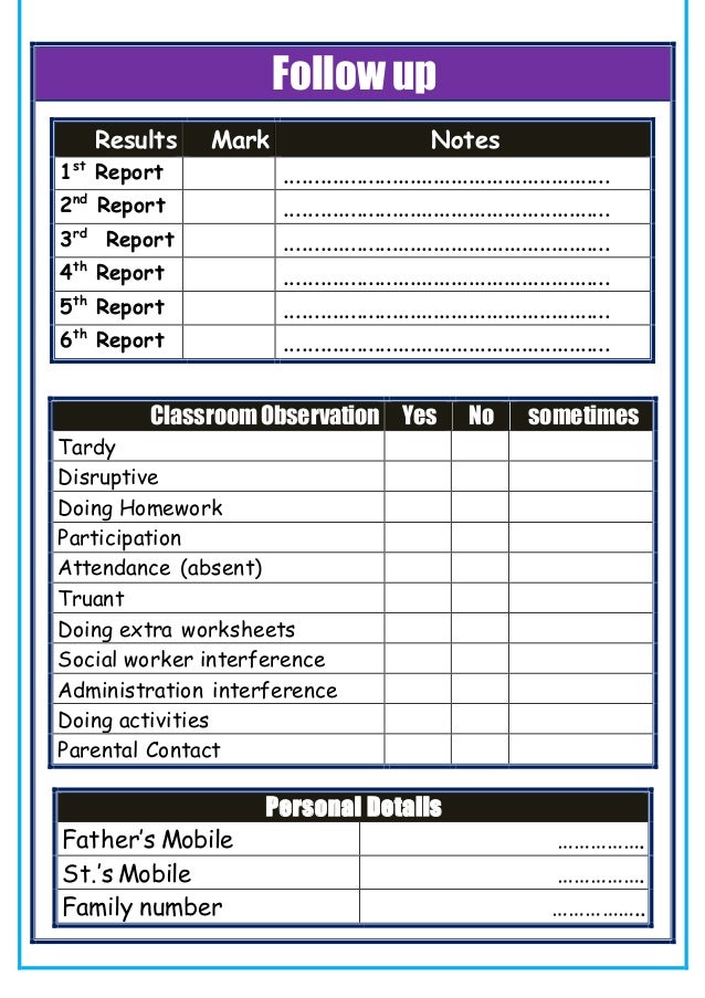Weak student individual learning plan