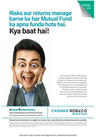 Subscription copy of [thakar.manish@gmail.com]. Redistribution prohibited.
 