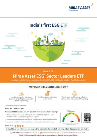 Subscription copy of [thakar.manish@gmail.com]. Redistribution prohibited.
 