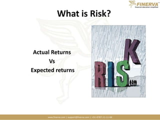 What is Risk?Actual Returns Vs Expected returns