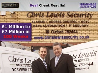 Real Client Results!




£1 Million to
£7 Million in
 100 Weeks
 