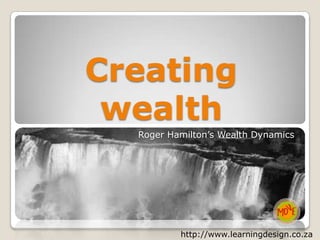 Creating wealth Roger Hamilton’s Wealth Dynamics http://www.learningdesign.co.za 