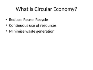 Wealth from Waste: Driving Circular Economy for Sustainable Development ...