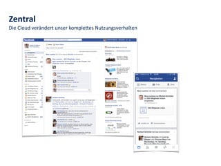Die	
  Cloud	
  verändert	
  unser	
  kompledes	
  Nutzungsverhalten
Zentral
 
