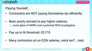 IR-35 – A possibility it could be worse - add NI to Ltd dividends for small businesses?