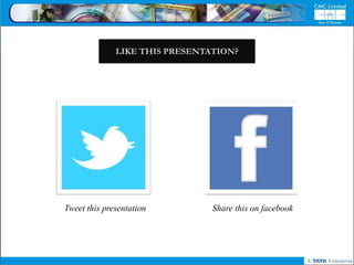 LIKE THIS PRESENTATION?




Tweet this presentation         Share this on facebook
 