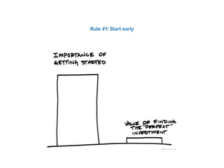 Rule #1: Start early 
 
