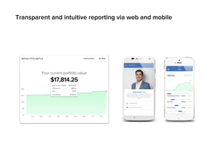 Transparent and intuitive reporting via web and mobile
 