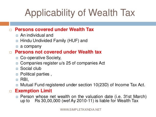 Advantages of wealth tax