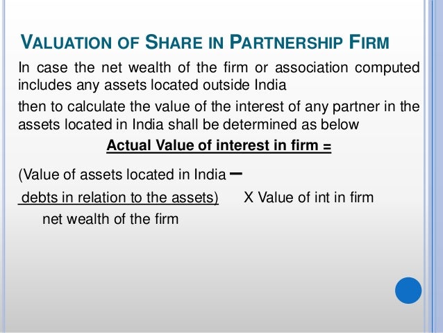 wealth tax 2015 net worth of partnership firm