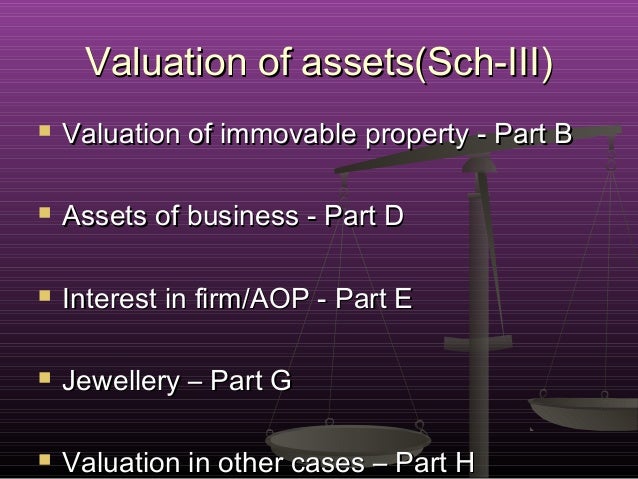 Valuation Of Immovable Property For Wealth Tax Valuation Of Immovable Property For Wealth Tax