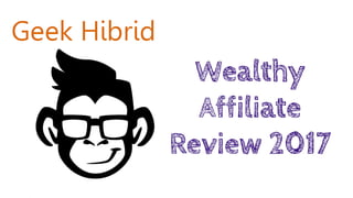 Wealthy affiliate review