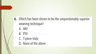 mechanical ventilation weaning
