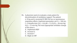 mechanical ventilation weaning