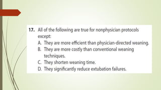 mechanical ventilation weaning