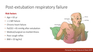 All extubated patients must be oxygenated
For patients at high risk for extubation failure who have been receiving mechani...