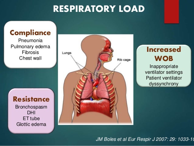Edema on the ventilator