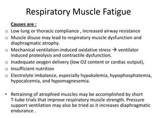 Respiratory Muscle Fatigue
 