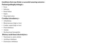 Weaning from mechanical ventilation
