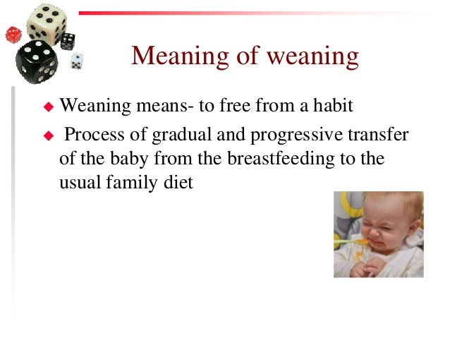 feeding and weaning