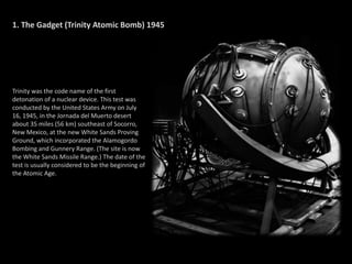 Nuclear Bomb Invented Weapons of mass destruction a visual retrospective | PPTX