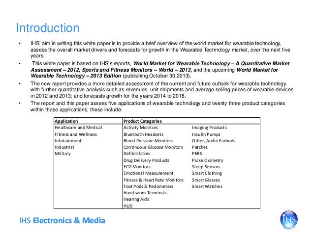 wearable technology research paper wearable technology sep 2013 wearable technology research paper wearable technology sep 2013