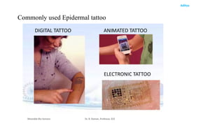Aditya
Commonly used Epidermal tattoo
Wearable Bio Sensors Dr. R. Raman, Professor, ECE
 