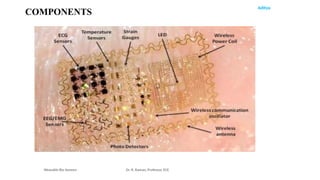 Aditya
COMPONENTS
Wearable Bio Sensors Dr. R. Raman, Professor, ECE
 