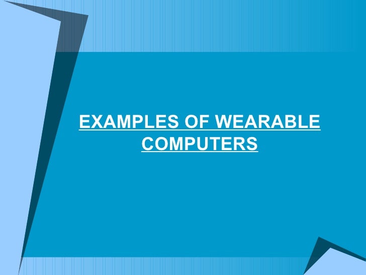 Wearable computers