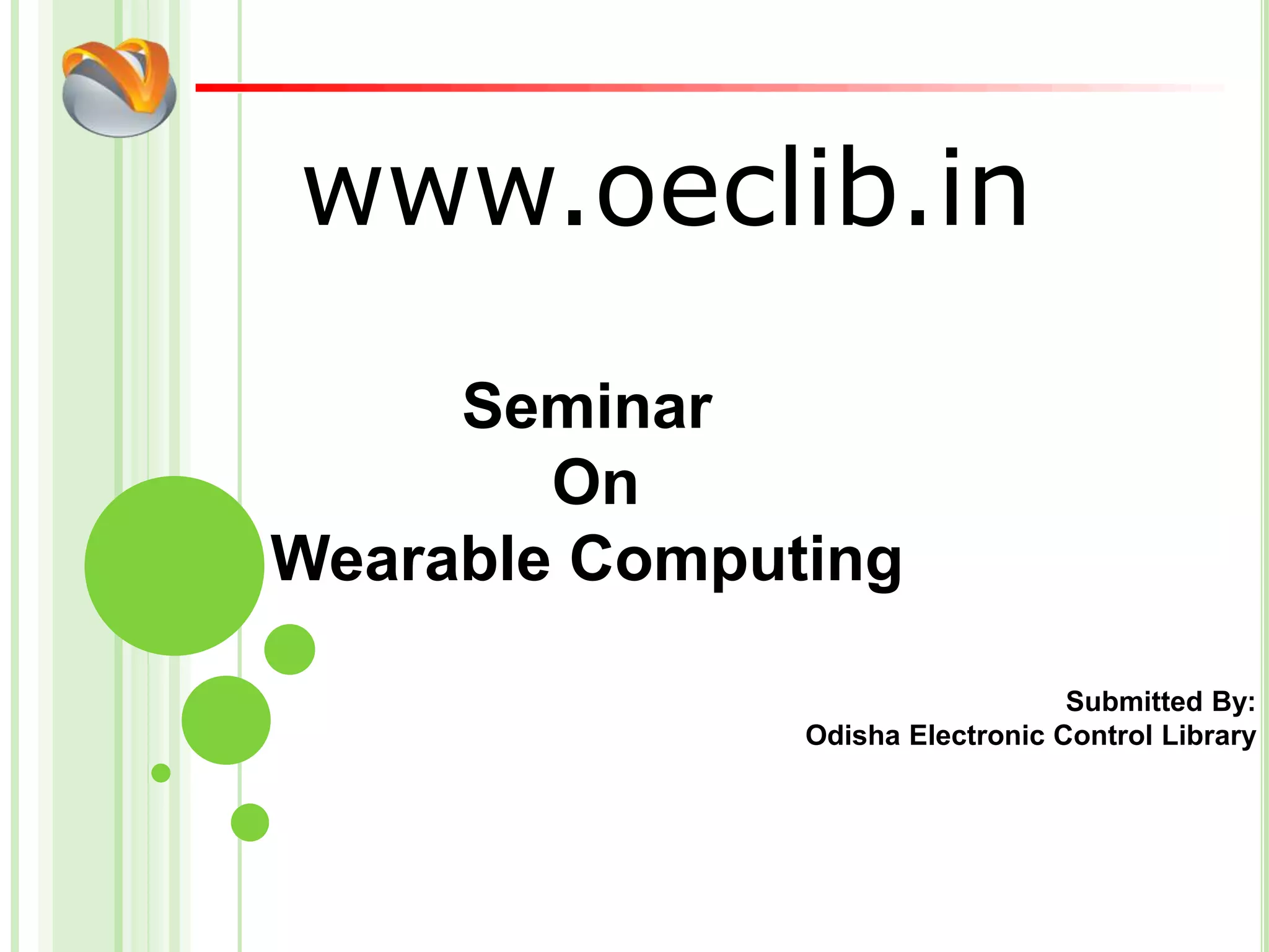 Wearable Computing PPT
