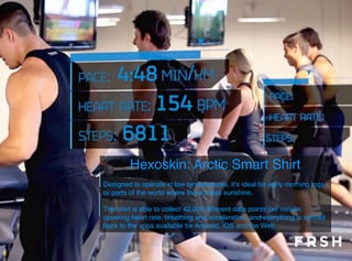 Hexoskin: Arctic Smart Shirt 
Designed to operate in low temperatures, it’s ideal for early morning jogs 
or parts of the ...
