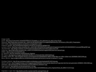 Image credits:
Cover: http://orig13.deviantart.net/aa03/f/2008/181/7/b/daleks_in_the_darkness_by_witch_king_42.jpg
Robocop: http://img2.wikia.nocookie.net/__cb20140108162354/video151/images/d/d9/Robocop_OmniCorp's_CES_2027_Presentation
Darth Vader: http://tobiasmastgrave.wordpress.com/tag/darth-vader/
Inspector Gadget: http://tinfoilstiaras.blogspot.com/2010/12/inspector-gadget.html
Locutus of Borg: http://img1.wikia.nocookie.net/__cb20130214001845/memoryalpha/en/images/archive/5/51/20130424025031!LocutusOfBorg2367.jpg
The Terminator: http://blogs.indiewire.com/thompsononhollywood/the-terminator-trailers-from-hell
Cybermen: http://img3.wikia.nocookie.net/__cb20110722094234/tardis/images/5/58/Cybermen-series-6.jpg
Daleks: http://i.imgur.com/XgOIZSX.jpg
Dr. Robotnik: http://en.wikipedia.org/wiki/Doctor_Eggman
Mr. Freeze: http://gamona-images.de/584565/79e79a141c753cbc64193c132037a5b6.jpg
Six Million Dollar Man: http://images5.fanpop.com/image/photos/29200000/Six-Million-Dollar-Man-six-million-dollar-man-29206885-2560-2048.jpg
Bionic Woman: http://image.toutlecine.com/photos/s/u/p/super-jaimie-bionic-woman-tv-series-01-1-g.jpg
Cochlear Implants: http://i0.wp.com/www.medel.com/blog/wp-content/uploads/2014/01/xray.jpg
Geordi LaForge: http://images2.fanpop.com/image/photos/9400000/Lt-Commander-Geordi-La-Forge-star-trek-the-next-generation-9406844-1659-2560.jpg
Harbisson: http://xavieramat.ﬁles.wordpress.com/2010/08/neil_harbisson1.jpg
Nigel Ackland: http://gf2045.com/binaries/photo/f_137.jpg
Jerry Jalava: http://www.gamesaktuell.de/screenshots/1280x1024/2009/03/usb_stick_ﬁngerprothese_02_090317121014.jpg
Inspiration, in part, from: http://list25.com/25-craziest-real-life-cyborgs/?view=all
 