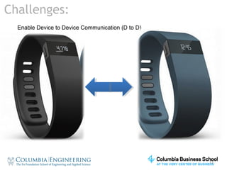 12 
Challenges: 
Enable Device to Device Communication (D to D) 

