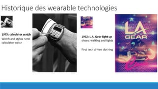 Historique des wearable technologies
 
