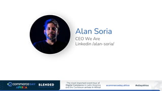 Alan Soria
CEO We Are
Linkedin /alan-soria/
Speaker’s Photo
 
