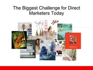 The Biggest Challenge for Direct Marketers Today                                                   