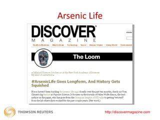Arsenic Life




               http://discovermagazine.com
 