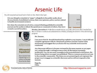 Arsenic Life




               http://discovermagazine.com
 