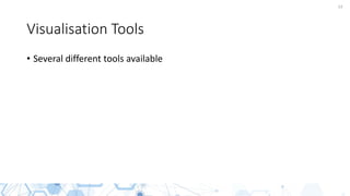 14
Visualisation Tools
• Several different tools available
 
