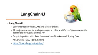 WeAreDevelopers Berlin - LangChain4J - A Guide for Impatient Developers