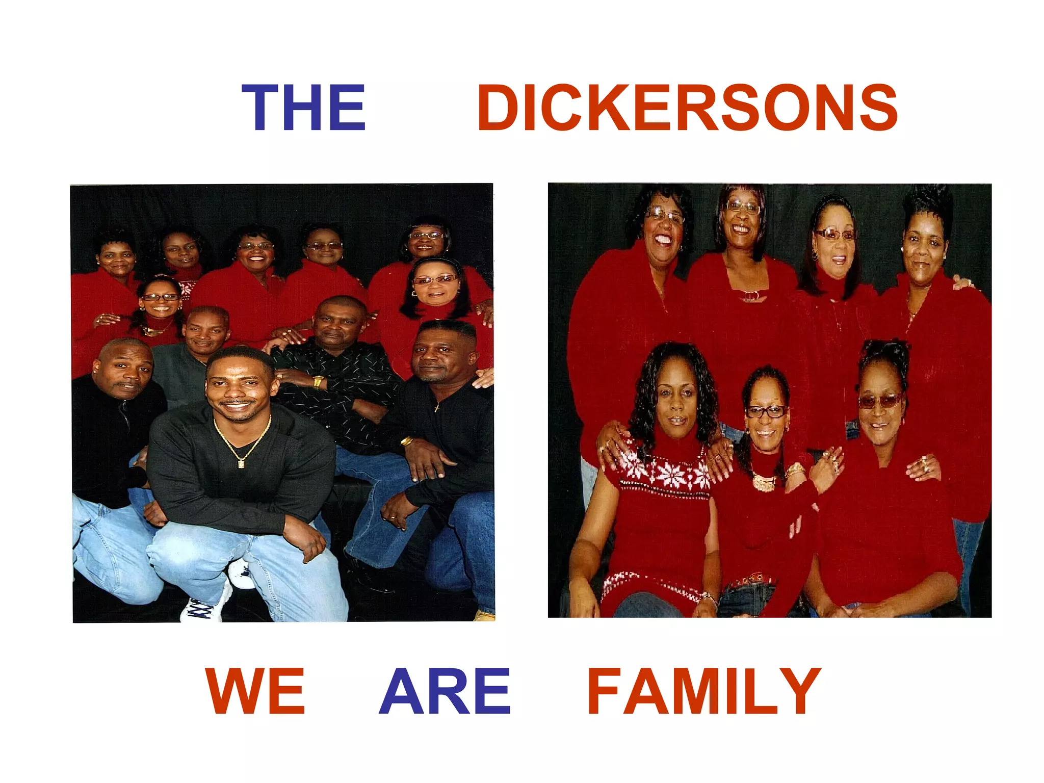 WE ARE FAMILY THE DICKERSONS