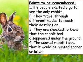 We are going to see the rabbit | PPTX