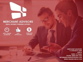 We Are Small Business Funding Experts. We Are Merchant Advisors!