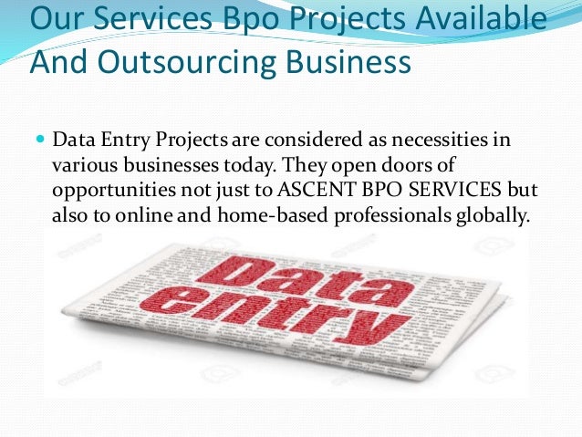 Bpo projects from home Bpo projects from home