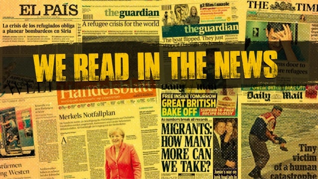 we read in the news…
 