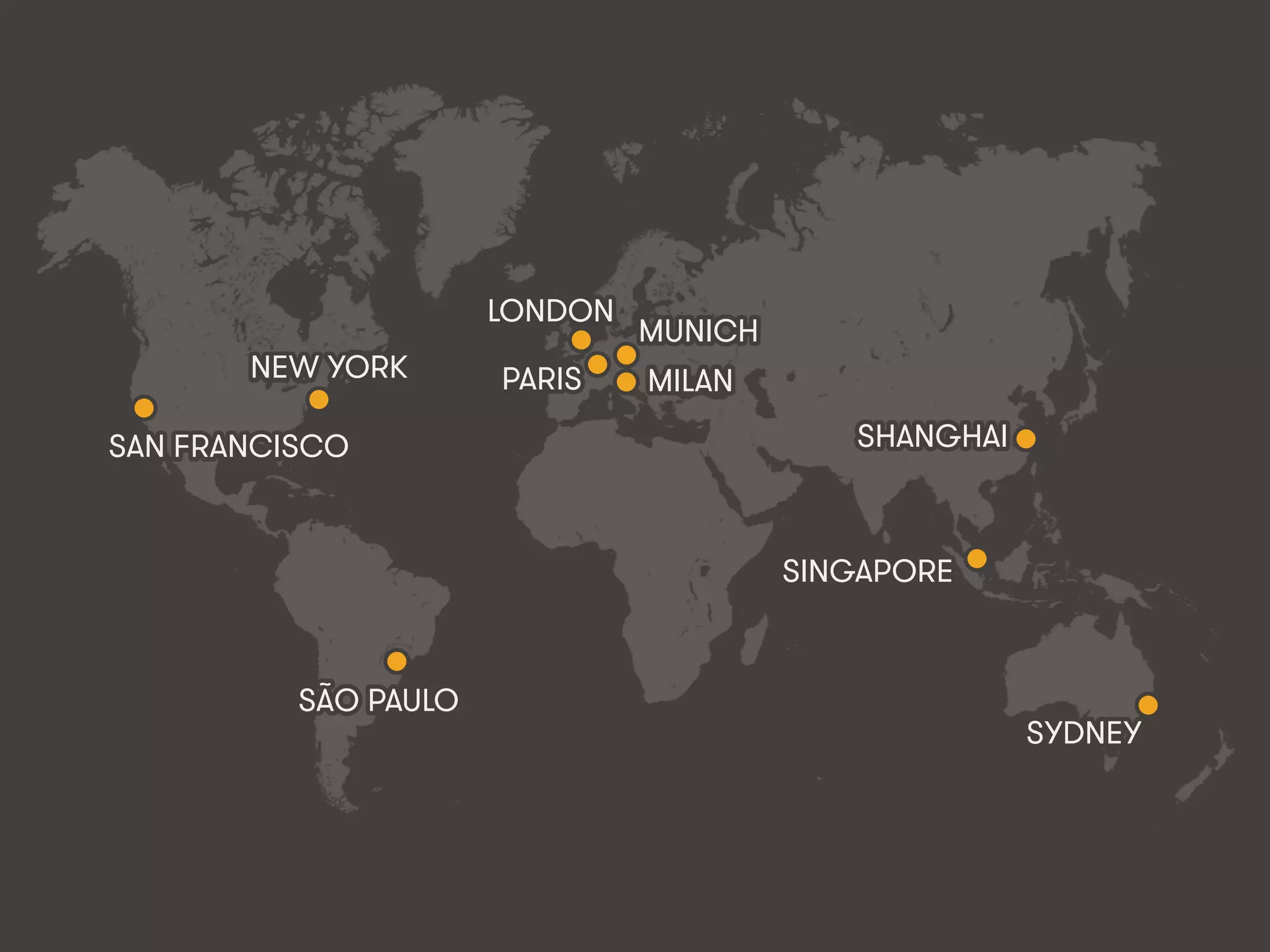 #IABSG • @eskimon • Connected Strategy • 4
MILAN
MUNICH
PARIS
LONDON
SÃO PAULO
SINGAPORE
NEW YORK
SYDNEY
SAN FRANCISCO SHANGHAI
 